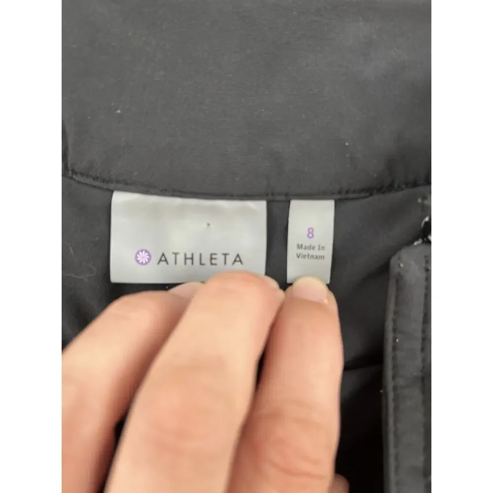 Athleta Wear About Skort Black Size 8 Pleated Tennis Golf Activewear